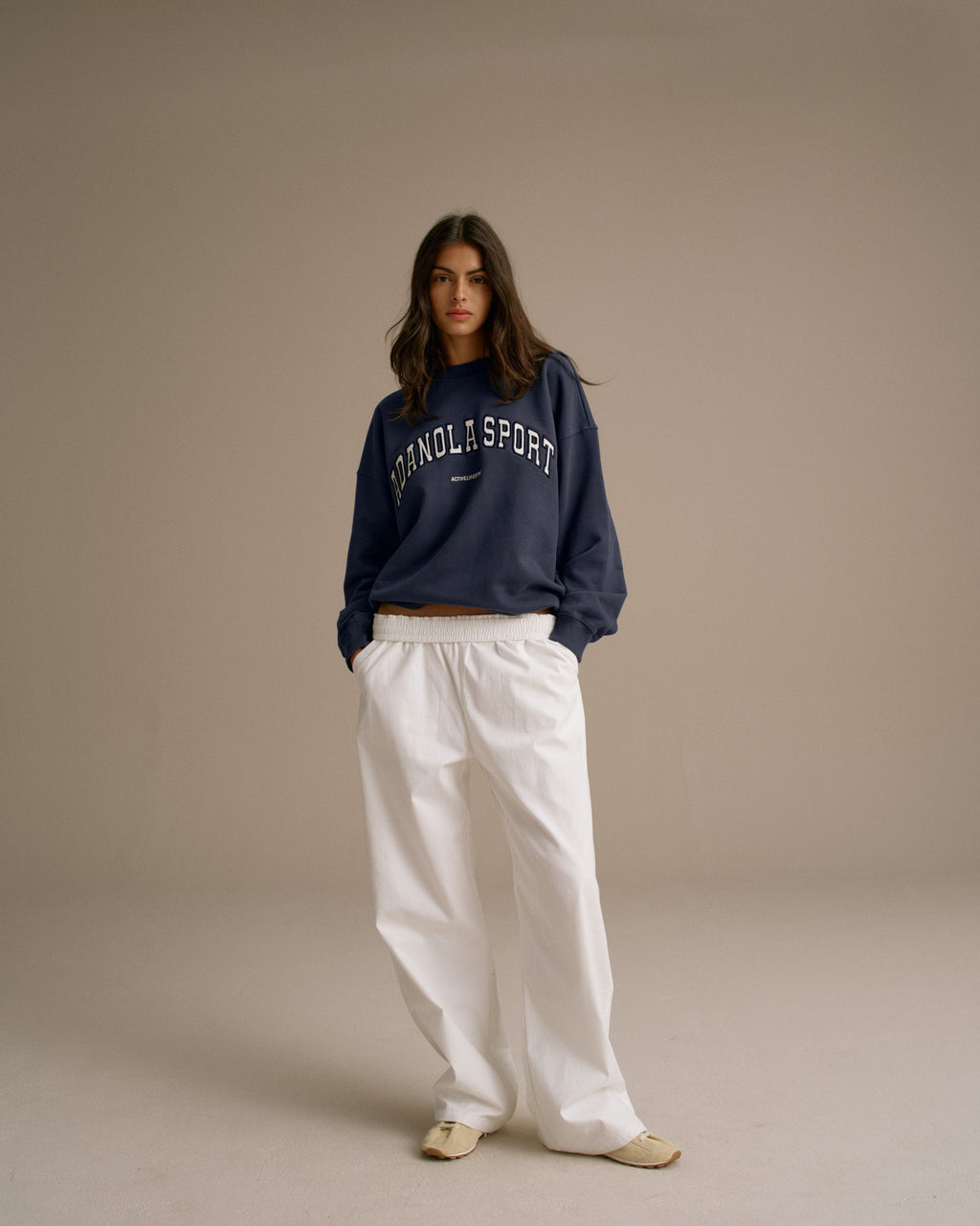 Oversized Sweatshirt - Washed Midnight Blue