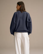 Oversized Sweatshirt - Washed Midnight Blue