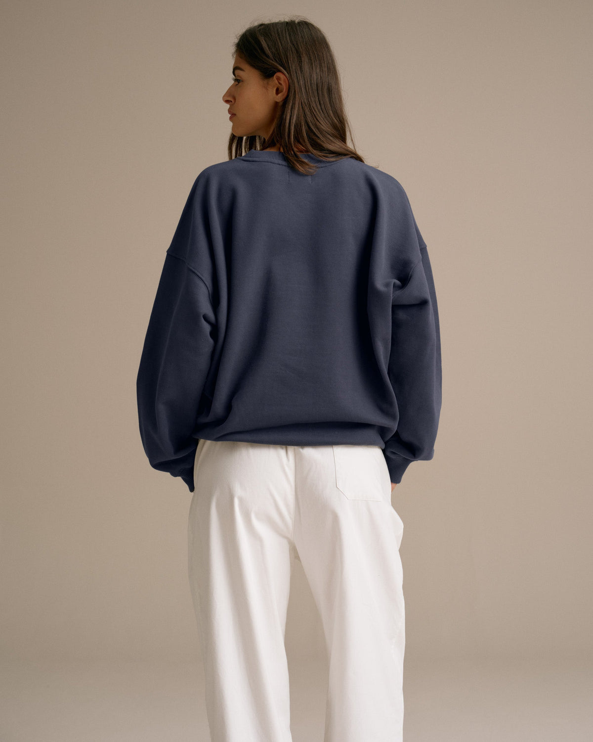 Oversized Sweatshirt - Washed Midnight Blue