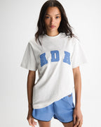 Oversized T-shirt - Light Grey Melange