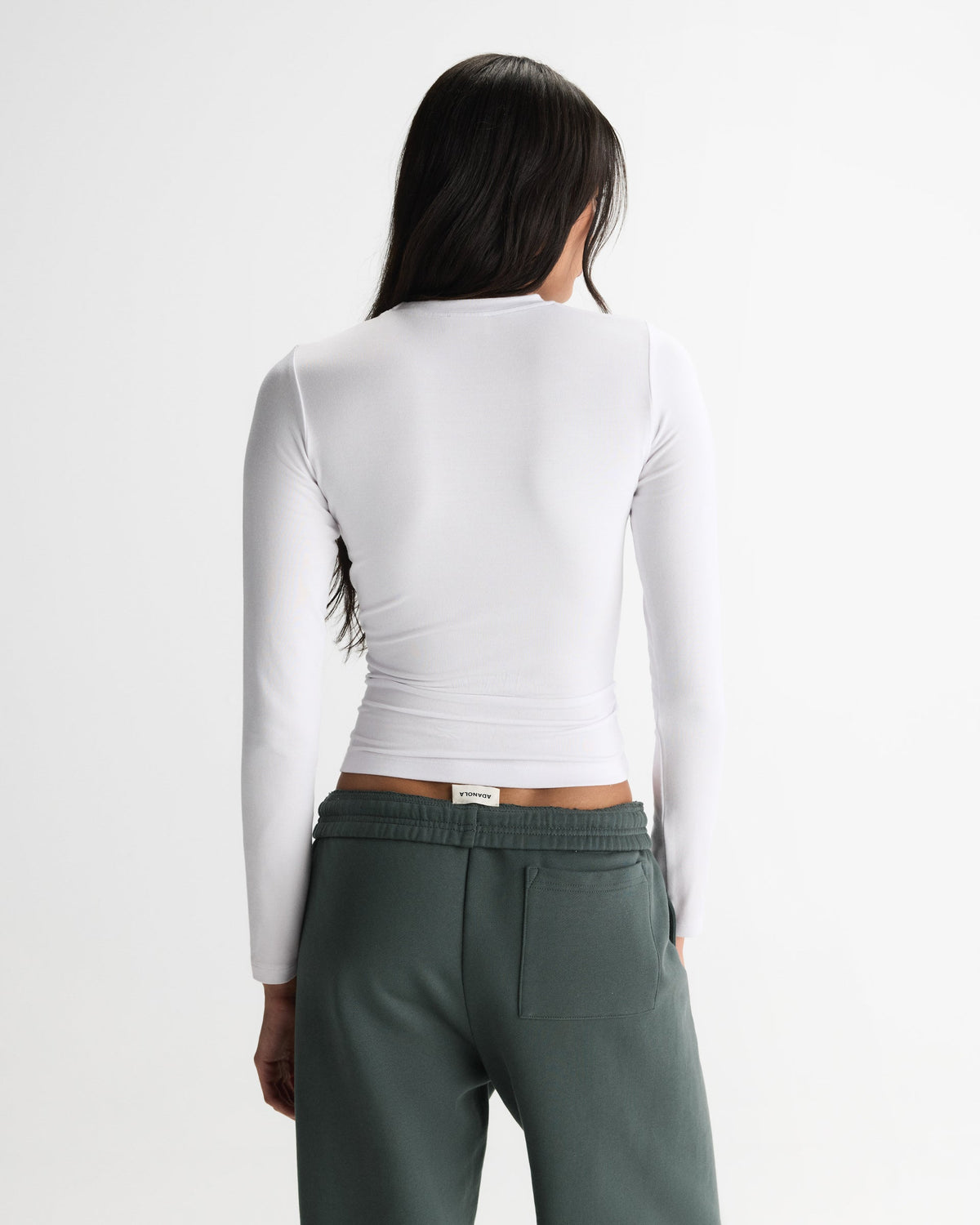 Modal Soft Long Sleeve Top - White