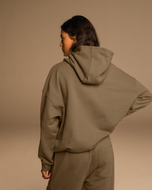 Oversized Hoodie - Khaki Beige