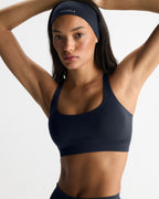Seamless Racer Back Bra - Midnight Blue