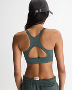 Seamless Racer Back Bra - Sea Green