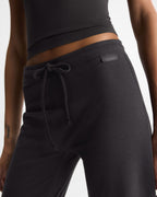 Modal Crop Straight Leg Pants - Coffee Bean