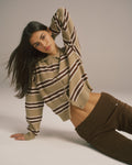 Knit Stripe Sweatshirt - Pistachio