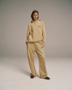 Straight Leg Sweatpants - Caramel Beige