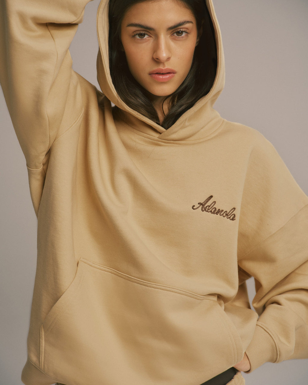 Oversized Hoodie - Caramel Beige