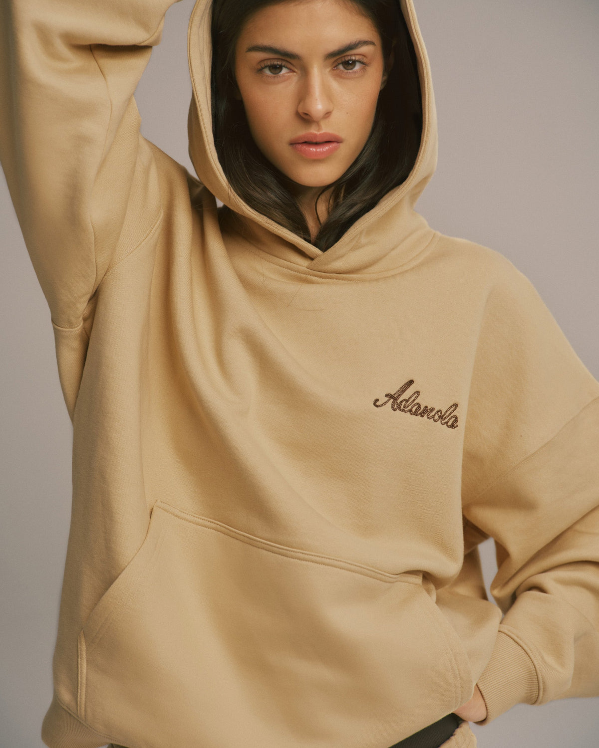 Oversized Hoodie - Caramel Beige