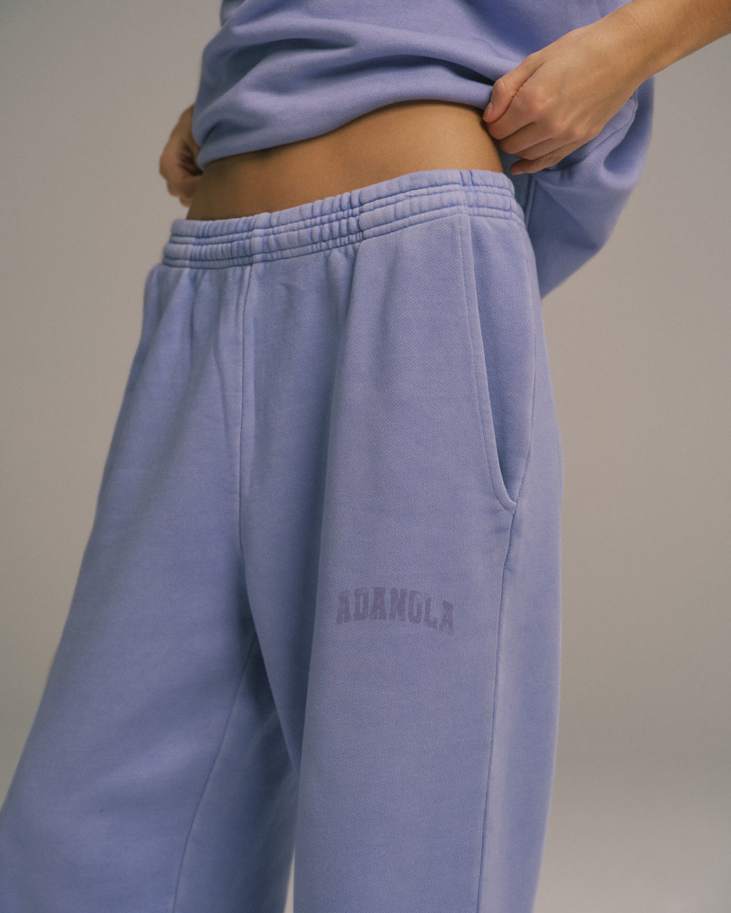 Straight Leg Sweatpants - Washed Lavender