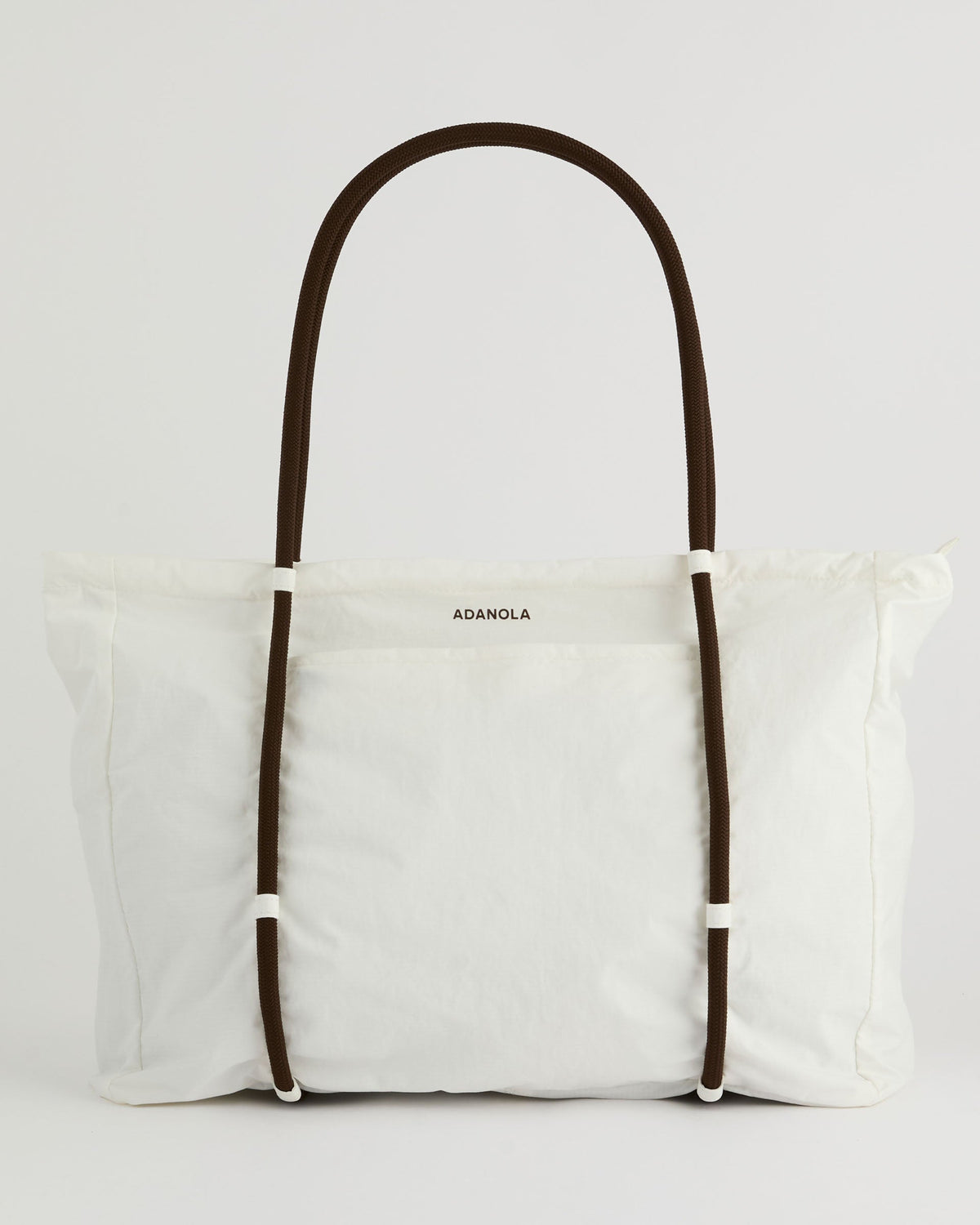 Large Rope Ripstop Bag - Marshmallow White/Coffee Bean