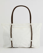 Large Rope Ripstop Bag - Marshmallow White/Coffee Bean