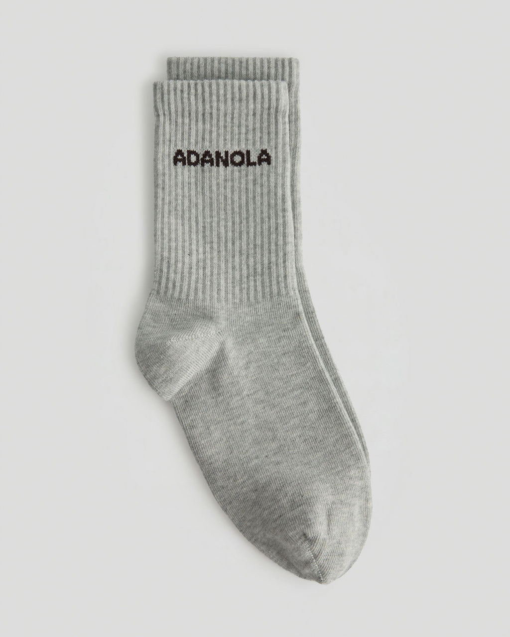 2 Pack Socks - Chocolate Brown/Light Grey Melange