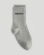 2 Pack Socks - Chocolate Brown/Light Grey Melange