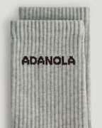 2 Pack Socks - Chocolate Brown/Light Grey Melange